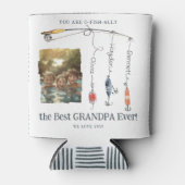 O-Fish-Ally Die besten Großpa-Kinder Namen & Foto Dosenkühler (Vorderseite)