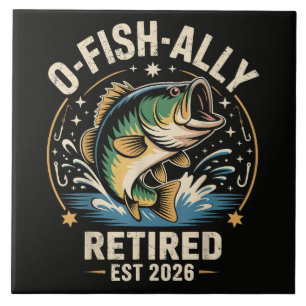 O-Fish-Ally Im Ruhestand 2026 Fischer Angeln Fliese