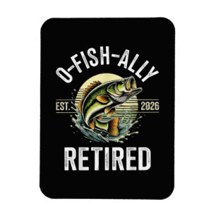 O-Fish-Ally Im Ruhestand 2026 Fischer Angeln Magnet