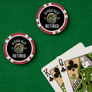 O-Fish-Ally Im Ruhestand 2026 Fischer Angeln Pokerchips