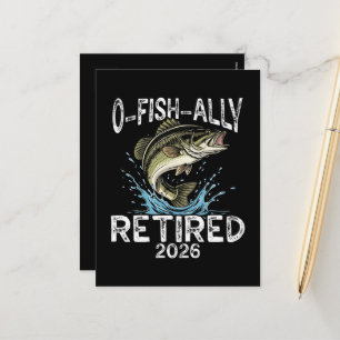 O-Fish-Ally Im Ruhestand 2026 Humor Lustig Feiertagspostkarte