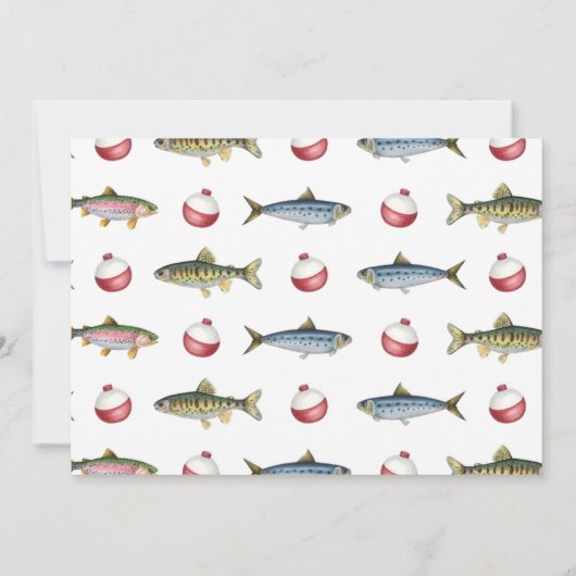 O-Fish-Ally One Boy Birthday Foto Dankeskarte (Rückseite)