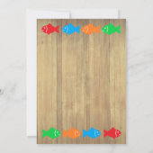 O-Fish-Ally One Fishing 1. Geburtstag Einladung (Rückseite)