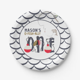 O-Fish-ally One Fishing Birthday Party Pappteller