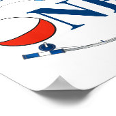 O-fish-ally One Fishing Boy First Birthday Ofishal Poster (Ecke)