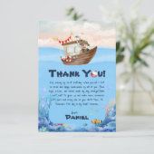 O-fish-ally One Fishing Flat Thank You Card Dankeskarte (Stehend Vorderseite)