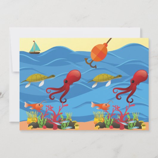 O-Fish-ally One Foto Dankeschön Card Dankeskarte (Rückseite)