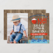 O-Fish-ally One Foto Dankeschön Card Dankeskarte (Vorne/Hinten)