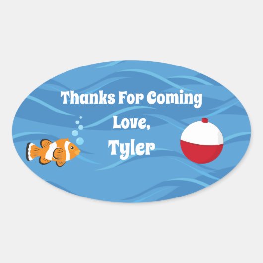 O-Fish-ally One Party Vielen Dank Sticker (Vorderseite)