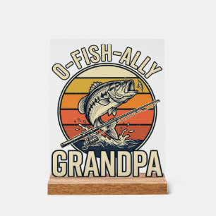 O-Fish-Ally Opa-Angeln Vintage-Shirt-Design_1 Acrylschild