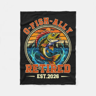 O Fish Ally Rentner Fischer Fleecedecke