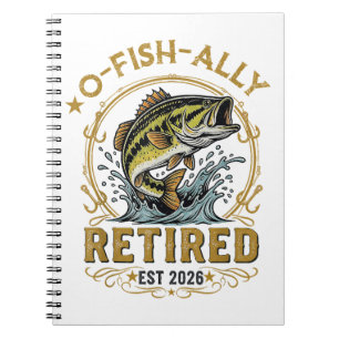 O Fish Ally Seit 2026 Im Ruhestand Fischerei-Rentn Notizblock