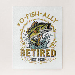 O Fish Ally Seit 2026 Im Ruhestand Fischerei-Rentn Puzzle