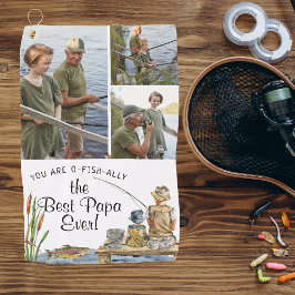 O-Fish-Ally The Best Papa | 3 Foto Handtuch