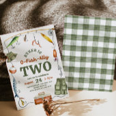 O-Fish-Ally Two Birthday Invitation Einladung