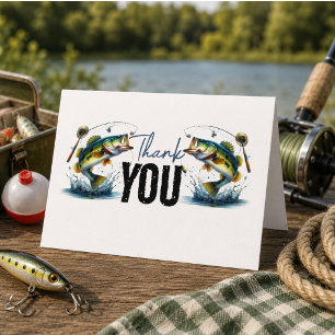 O-Fish-Ally Zwei Fischen 2. Geburtstag Dankeskarte