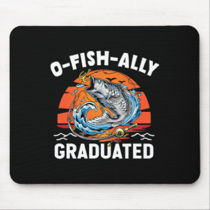 O-fish-ell Absolvent Abschluss Angeln Mousepad