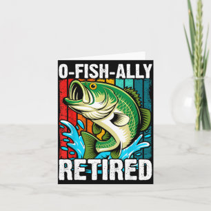 O-fish-ell pensionierter Ehemann Papa Angeln lusti Karte