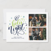 O Foto für heilige Nacht Feiertagskarte (Vorderseite)