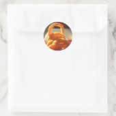 O für Zwiebel Runder Aufkleber (Tasche)