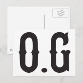 O.G. Original Gangster Postkarte (Vorne/Hinten)