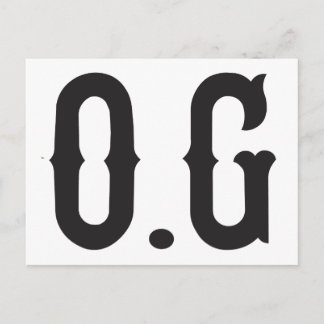 O.G. Original Gangster Postkarte