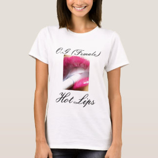 O.G (weibliches) heißes LippenShirt T-Shirt