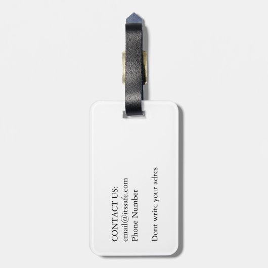 Ō GEPÄCKANHÄNGER (Rückseite vertikal)