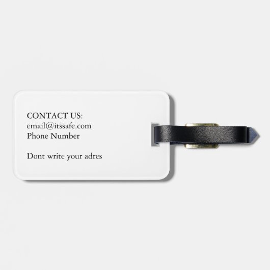 Ō GEPÄCKANHÄNGER (Rückseite horizontal)