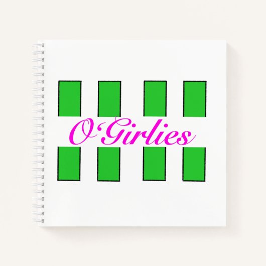 O’Girlies Spiral Notebook Notizblock (Vorderseite)