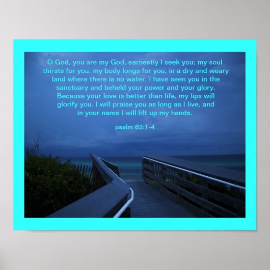 O GOTT, DU BIST MEIN GOTT POSTER (Vorne)