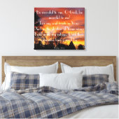 O Gott, sei barmherzig zu mir Bibelverse Psalm 57: Leinwanddruck (Insitu (Schlafzimmer))