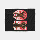 O-h Couples Matching Funny Bigfoot In Midwestern V Fleecedecke (Vorderseite (Horizontal))