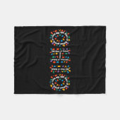 O-h-i-o Funny 100th Day Of School Ohio Midwestern Fleecedecke (Vorderseite (Horizontal))