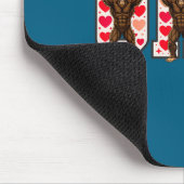 O-h-i-o Funny Bigfoot Ohio In Midwestern Valentine Mousepad (Ecke)