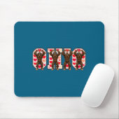 O-h-i-o Funny Bigfoot Ohio In Midwestern Valentine Mousepad (Mit Mouse)