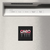 O-h-i-o Funny Skeletons Ohio In Midwestern Valenti Magnet (In Situ (Geschirrspüler))