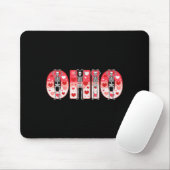 O-h-i-o Funny Skeletons Ohio In Midwestern Valenti Mousepad (Mit Mouse)