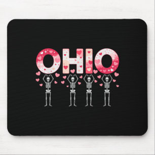 O-h-i-o Lustige Skelette Ohio Im Mittleren Westen  Mousepad
