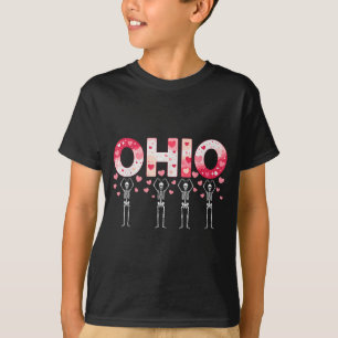 O-h-i-o Lustige Skelette Ohio Im Mittleren Westen T-Shirt