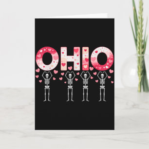 O-h-i-o Lustige Skelette Ohio In Midwestern Valent Karte