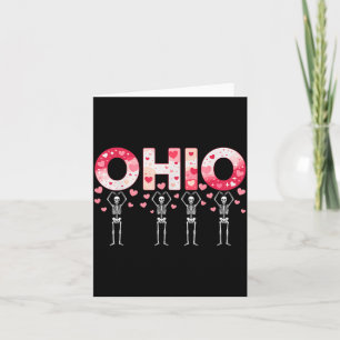 O-h-i-o Lustige Skelette Ohio In Midwestern Valent Karte