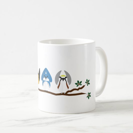 O-H-I-O-Warbler-Kaffee-Tasse Kaffeetasse (VorderseiteRechts)