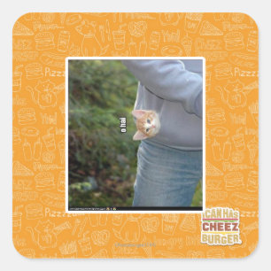 O hai quadratischer aufkleber