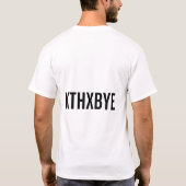 O HAI (schwarzer Text) T-Shirt (Rückseite)