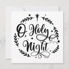 O, Handschrift für die heilige Nacht | B&W | Foto Ankündigung