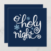 O Heilige Nacht Blaue Hand Weihnachten (Vorne/Hinten)