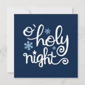 O Heilige Nacht Blaue Hand Weihnachten (Vorderseite)