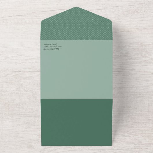 O' Heilige Nacht Krippe Weihnachten Tri-Fold Ho All In One Einladung (Außenbereich)