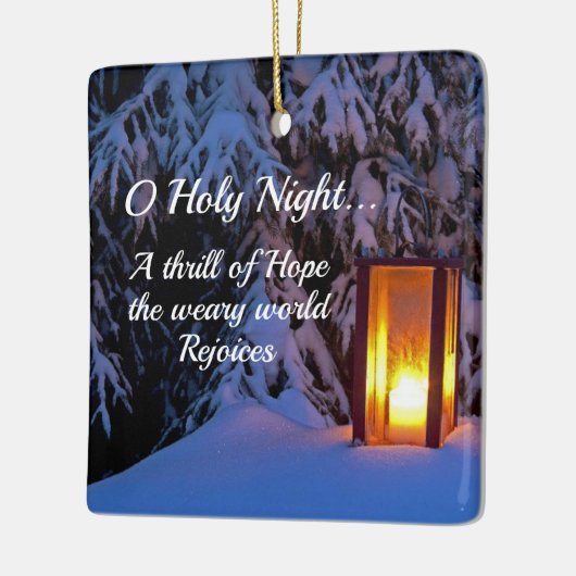 "O Heilige Nacht" Lioved Christmas Carol Keramikornament (Links)